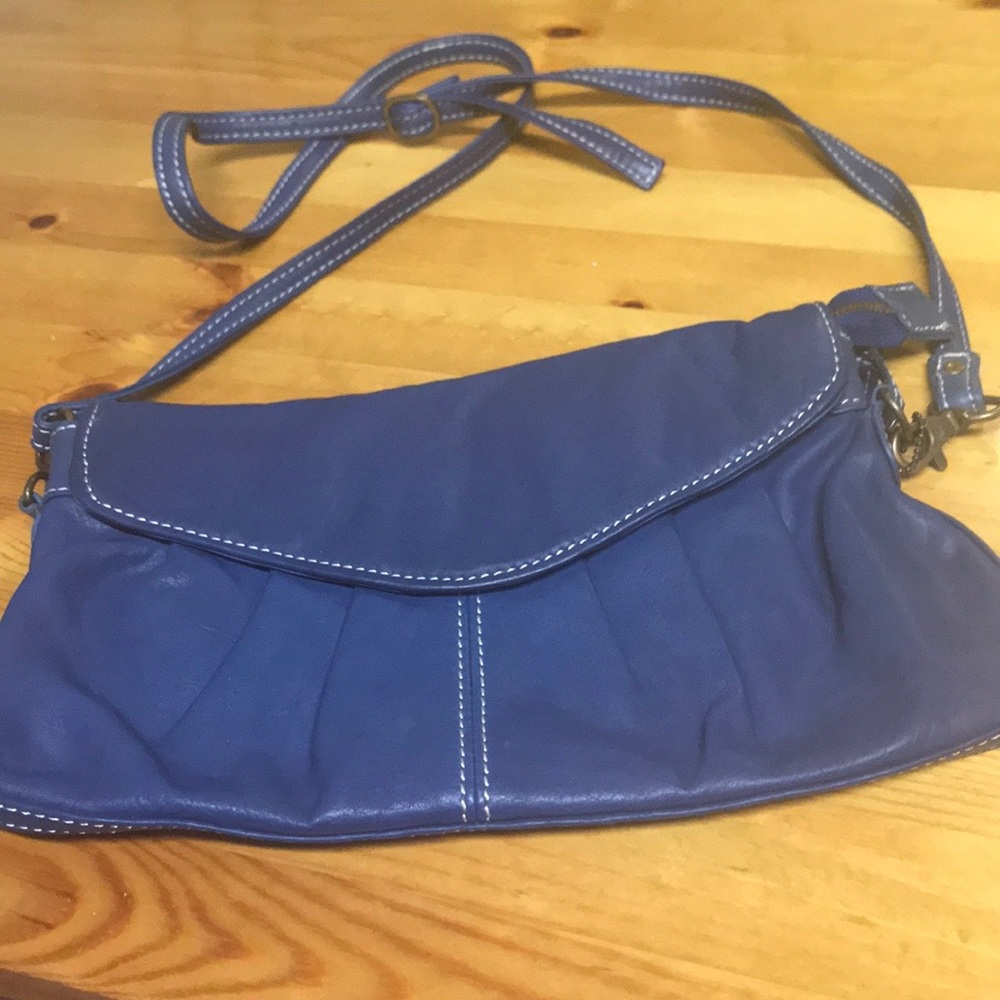 🛍Latico 100% Leather Purse - Blue